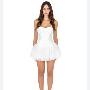NWOT - Adeirlina Celestial Festival White Tube Party Prom Dress